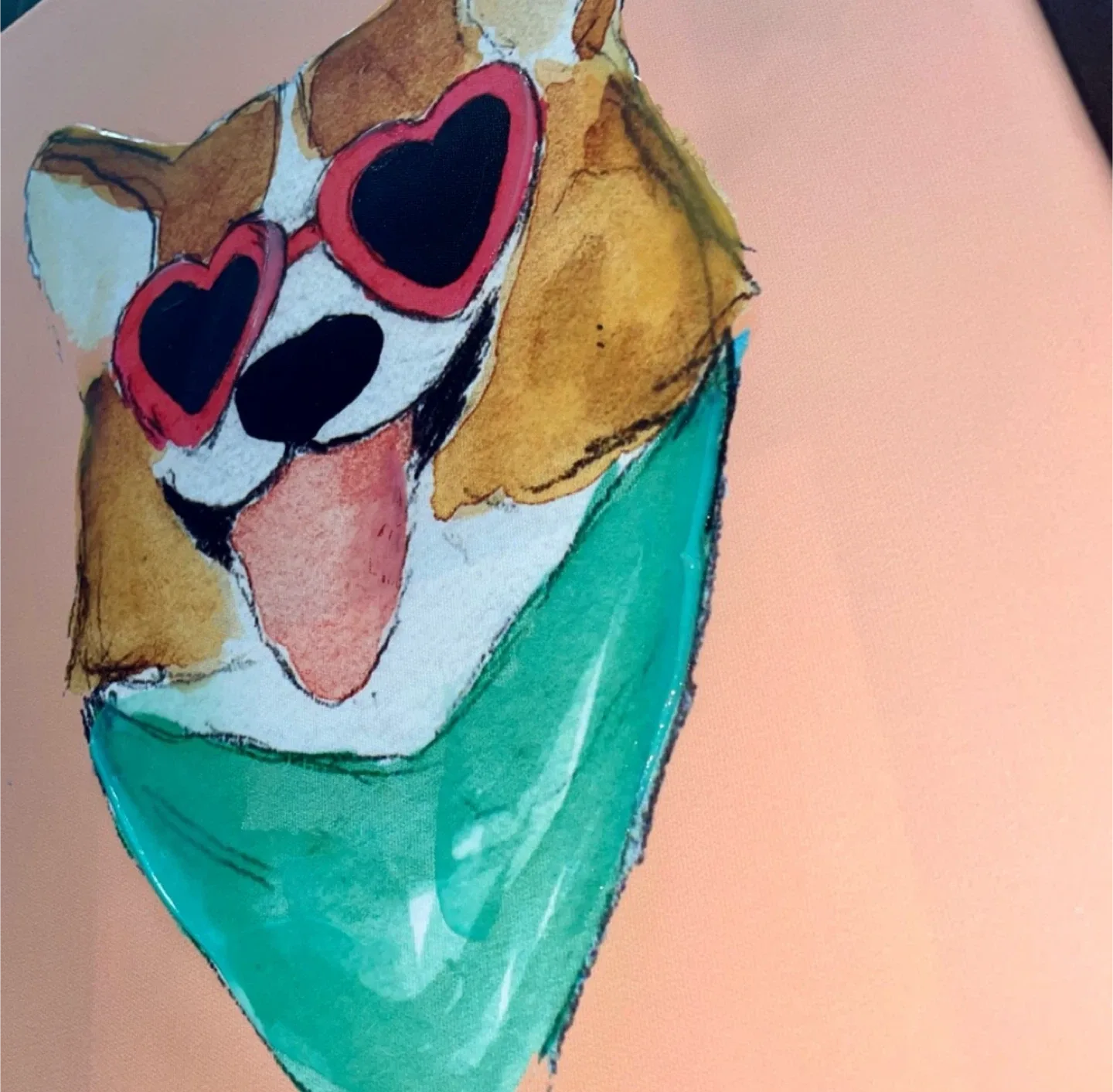 NEW 15.6x12” Canvas - Corgi Dog Wall Art image indicator(5)