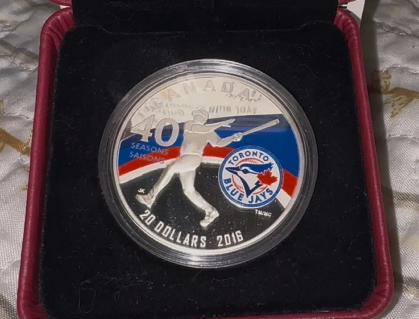 Blue Jays 40th Anniversary Coins 1 OZ Pure Silver thumbnail