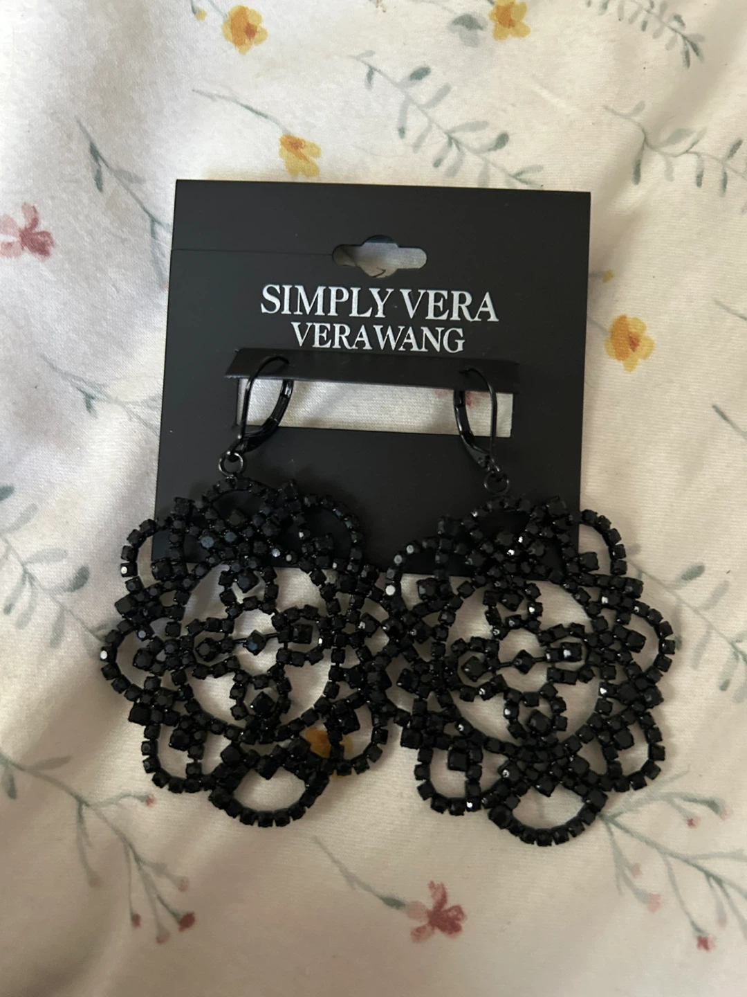 Simply Vera Vera Wang Black Earrings - New