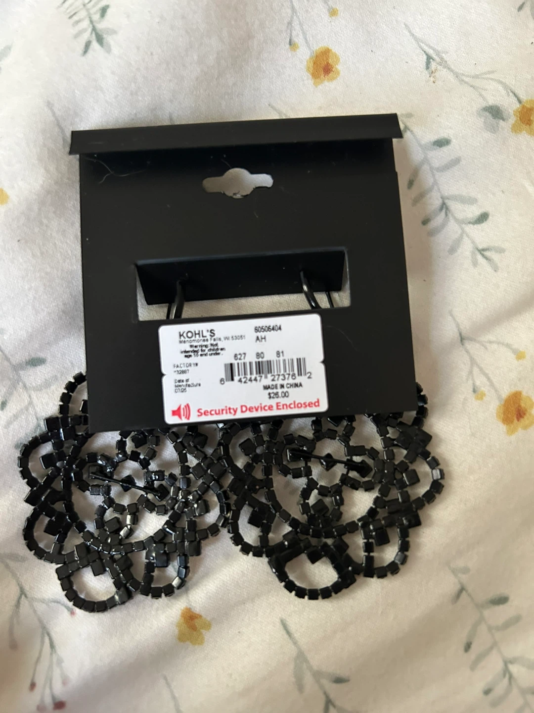 Simply Vera Vera Wang Black Earrings - New - photo 2