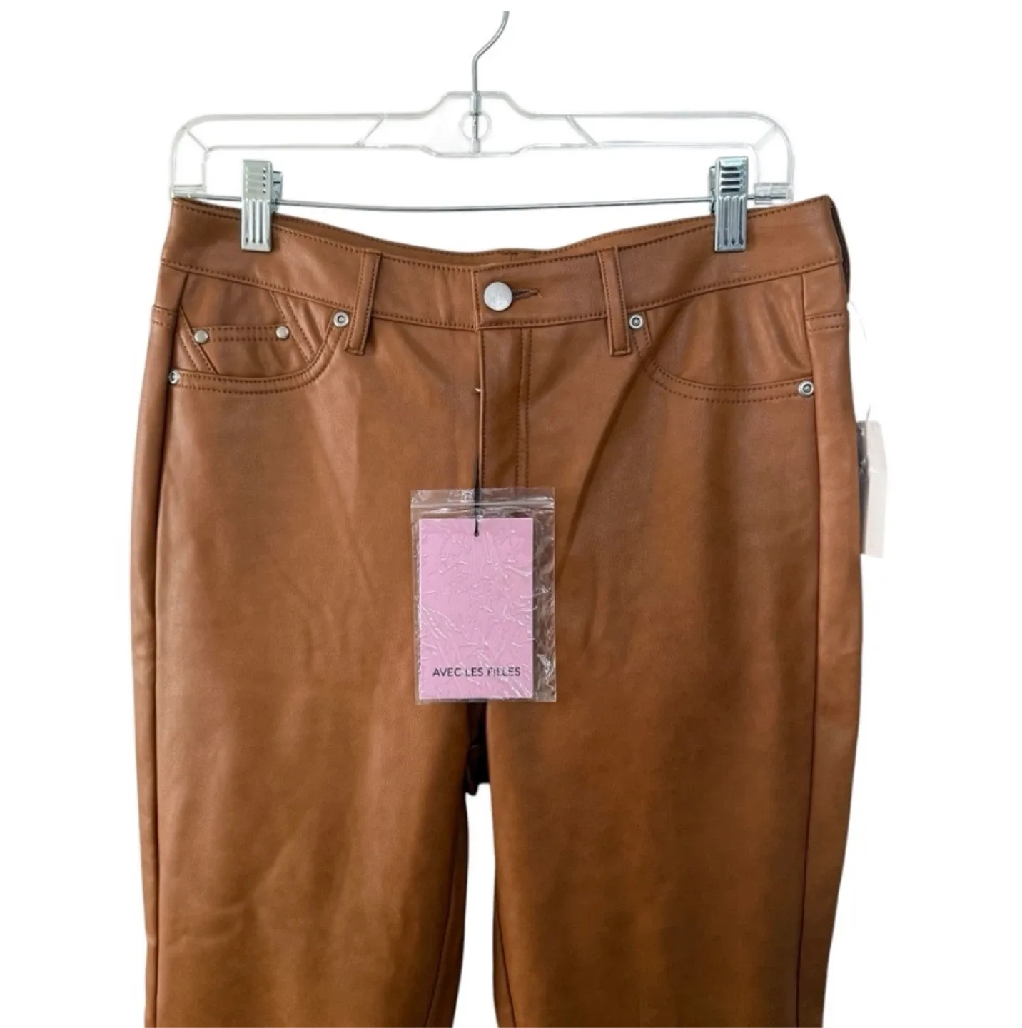 BNWT Anthropologie Avec Les Filles Faux Leather Pants image indicator(4)