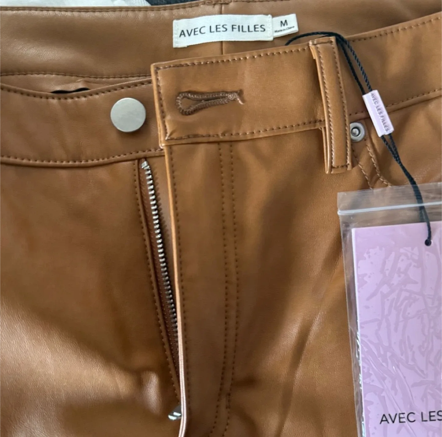 BNWT Anthropologie Avec Les Filles Faux Leather Pants image indicator(9)