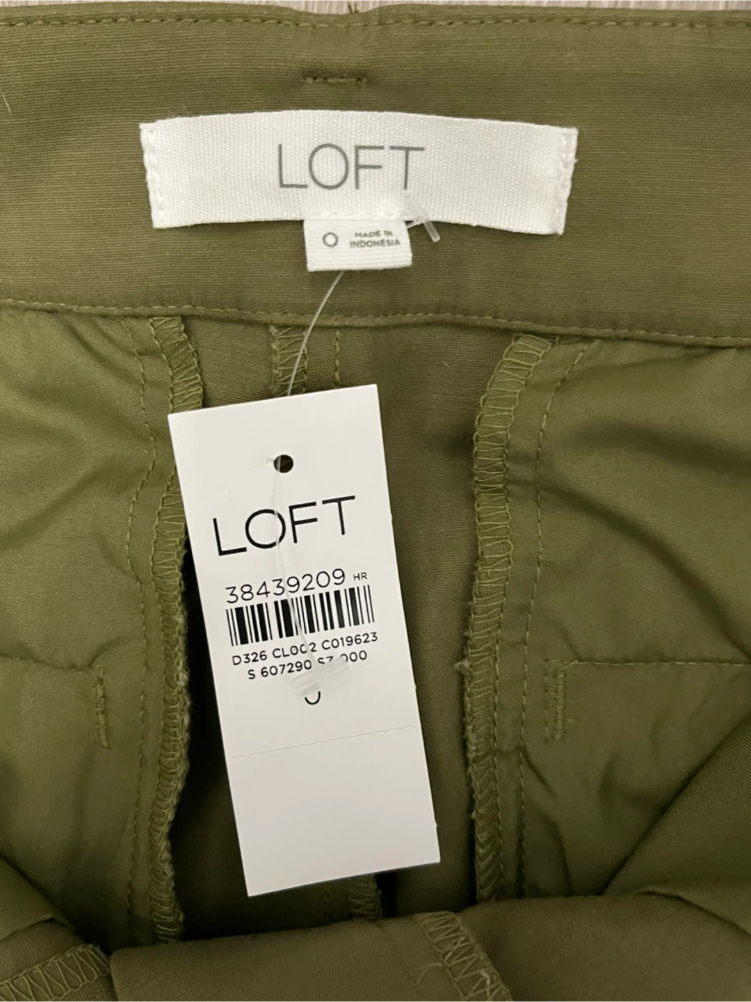 LOFT Riviera Slim Mid Rise Pants Olive Green - photo 3