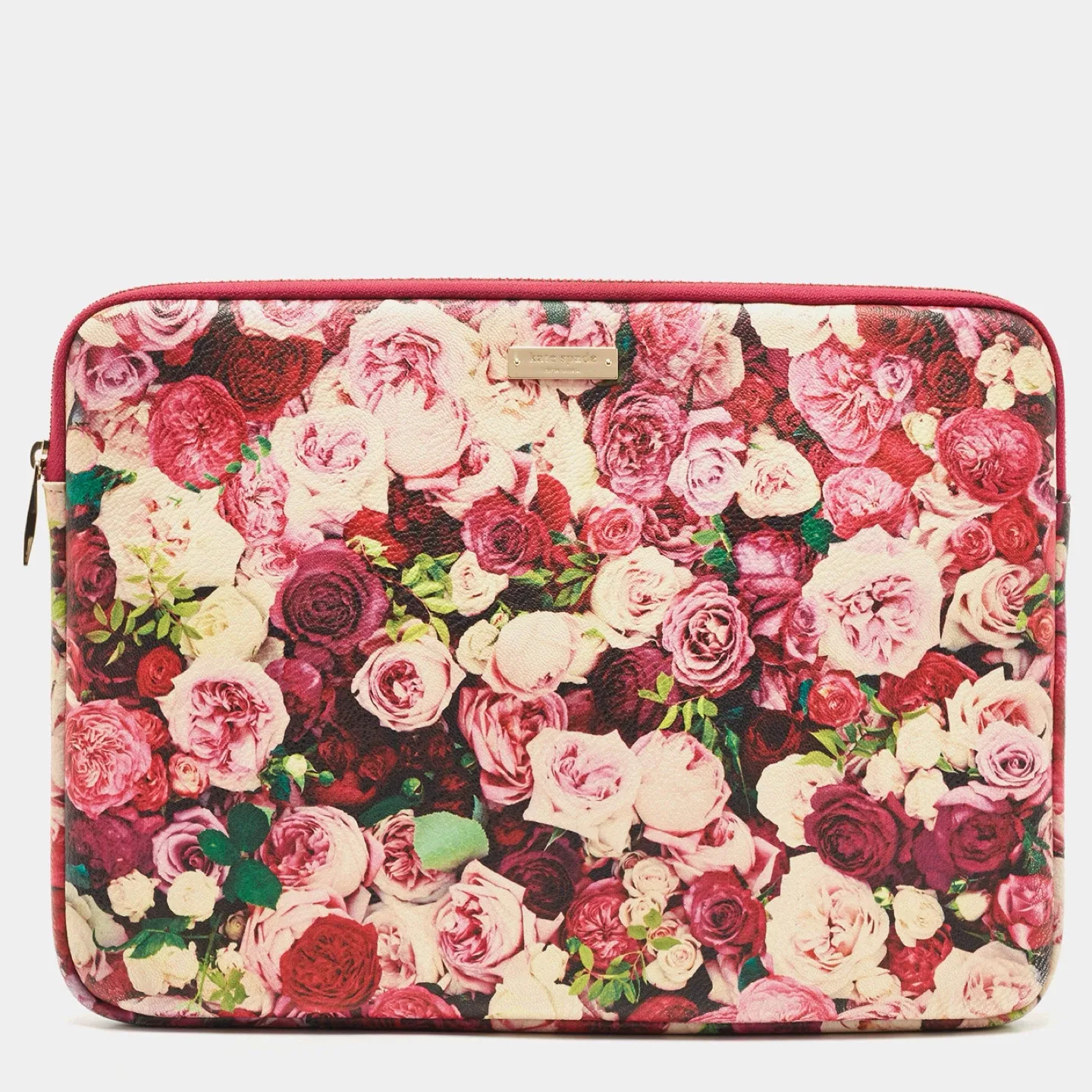 Kate Spade Rose pattern 15” Laptop Sleeve Like New Used Twice thumbnail