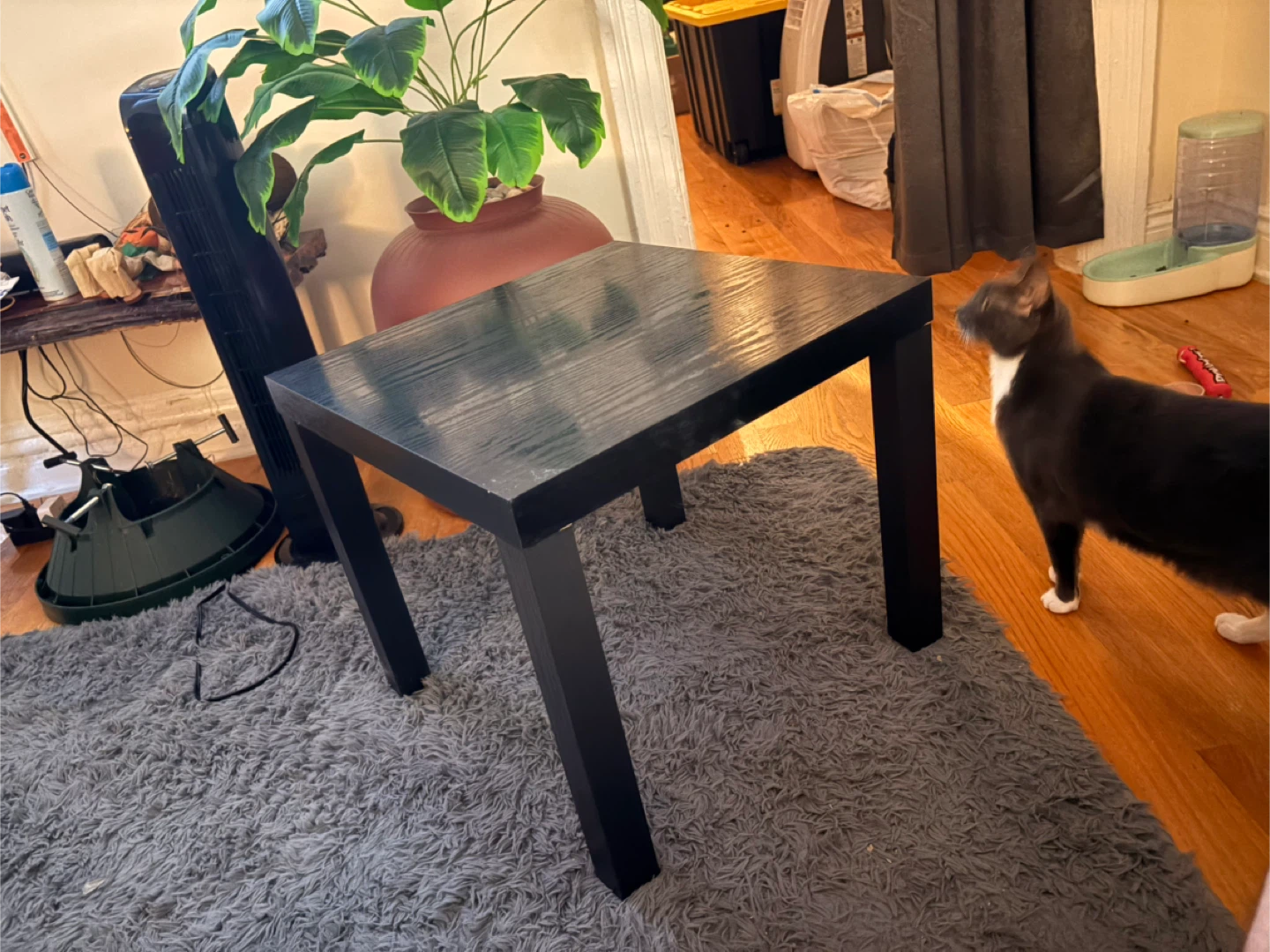 Black Side Table