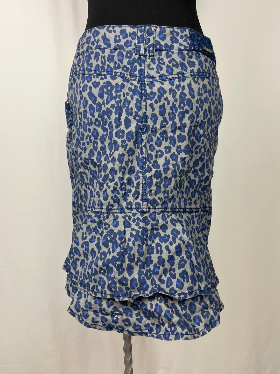 DEPT Leopard Print Denim Skirt Size M - photo 2