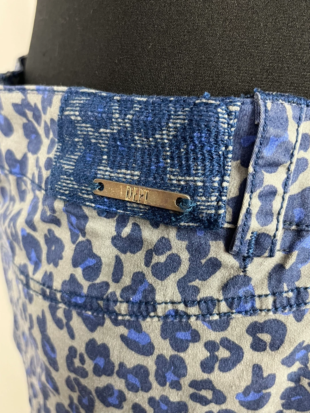 DEPT Leopard Print Denim Skirt Size M - photo 5