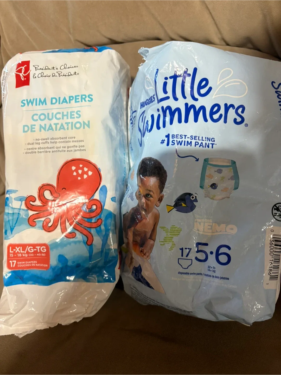 Huggies Little Swimmers Size 5-6 & PC Swim Diapers L/XL