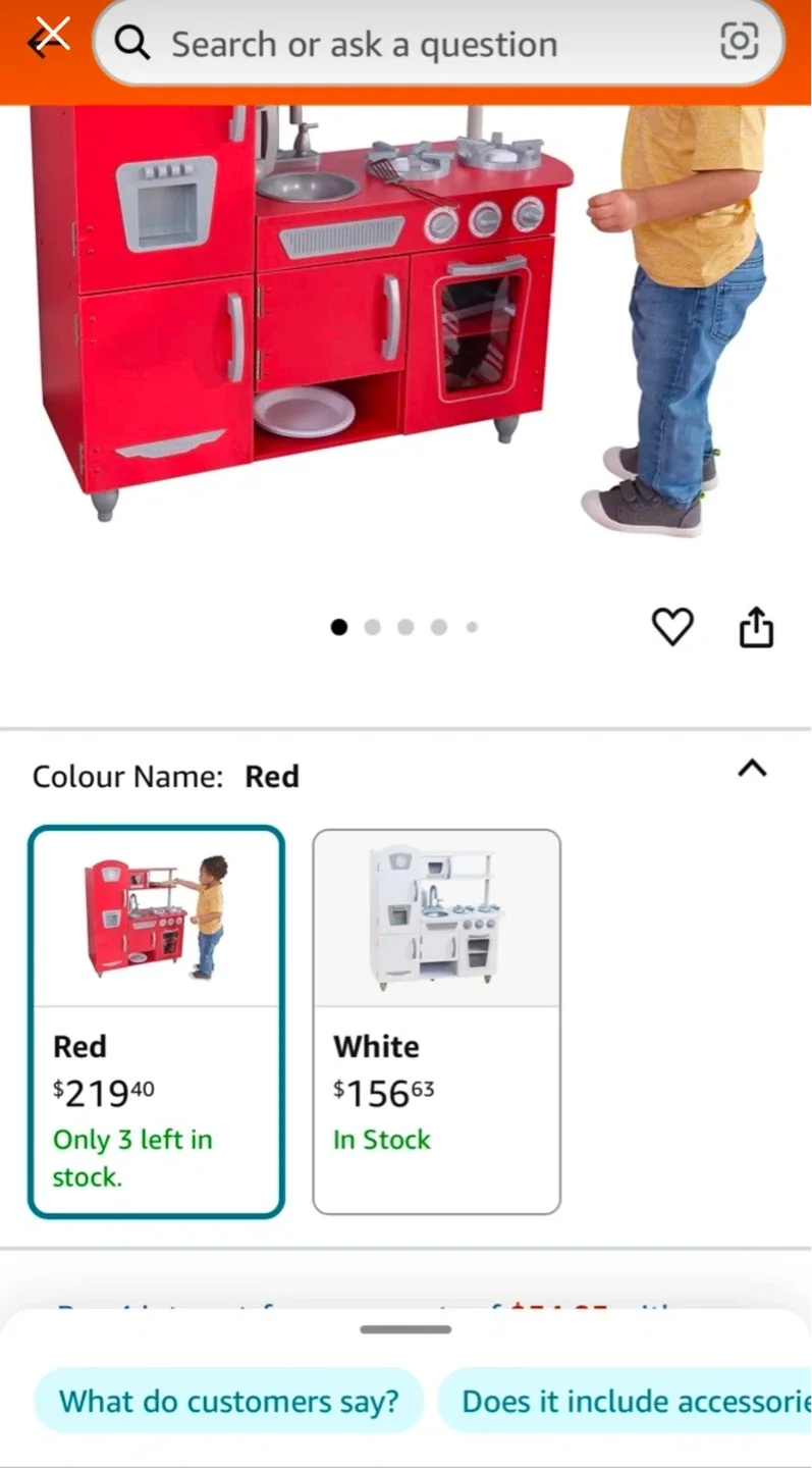 KidKraft Vintage Play Kitchen - Red image indicator(2)