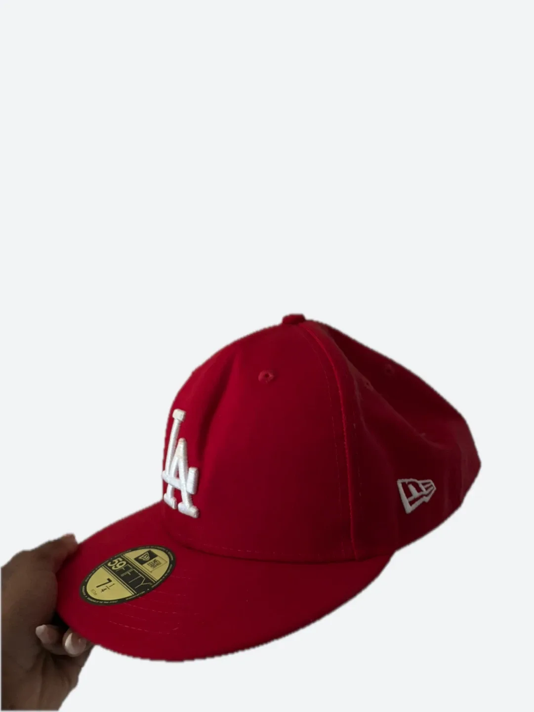 New Era LA Dodgers Fitted Hat - Red, Size 7 1/4 image indicator(3)