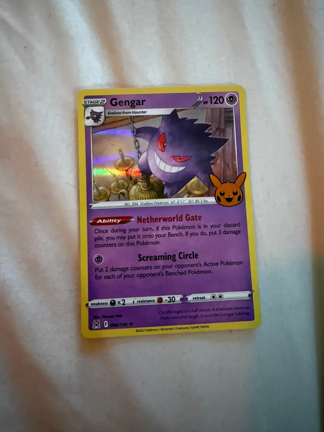 Gengar Pokemon Card thumbnail