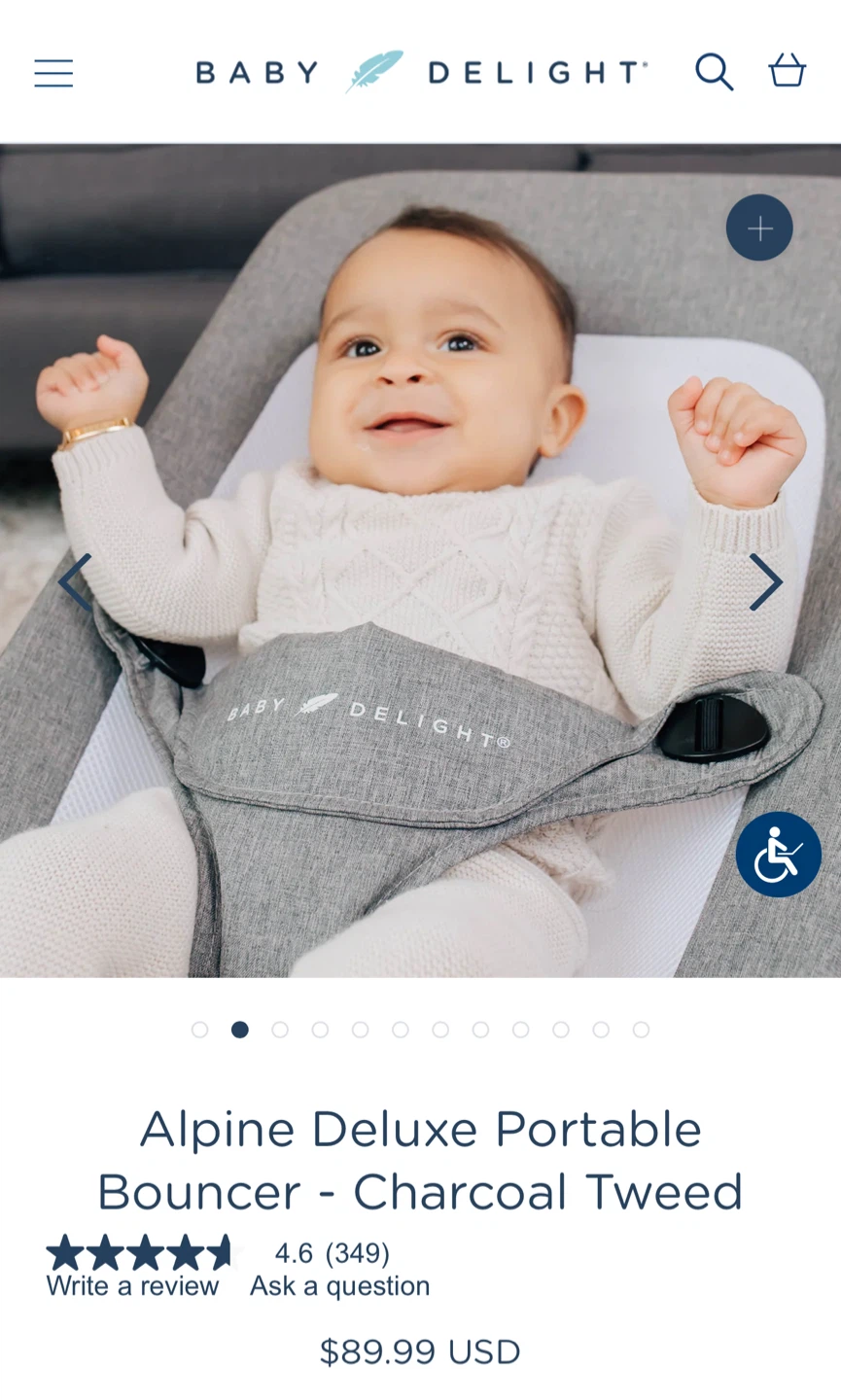 Baby Delight Alpine Deluxe Portable Bouncer - photo 4