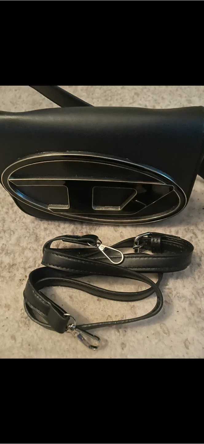 Diesel Black Leather Belt Bag thumbnail