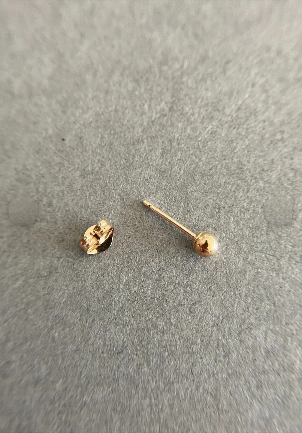 Single solid 14K Stud Earring thumbnail