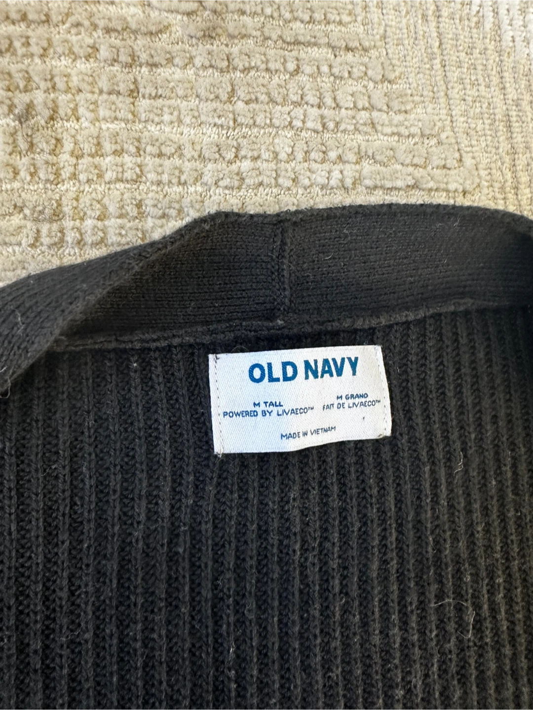 Cozy Black Cardigan - Size M Tall - photo 3