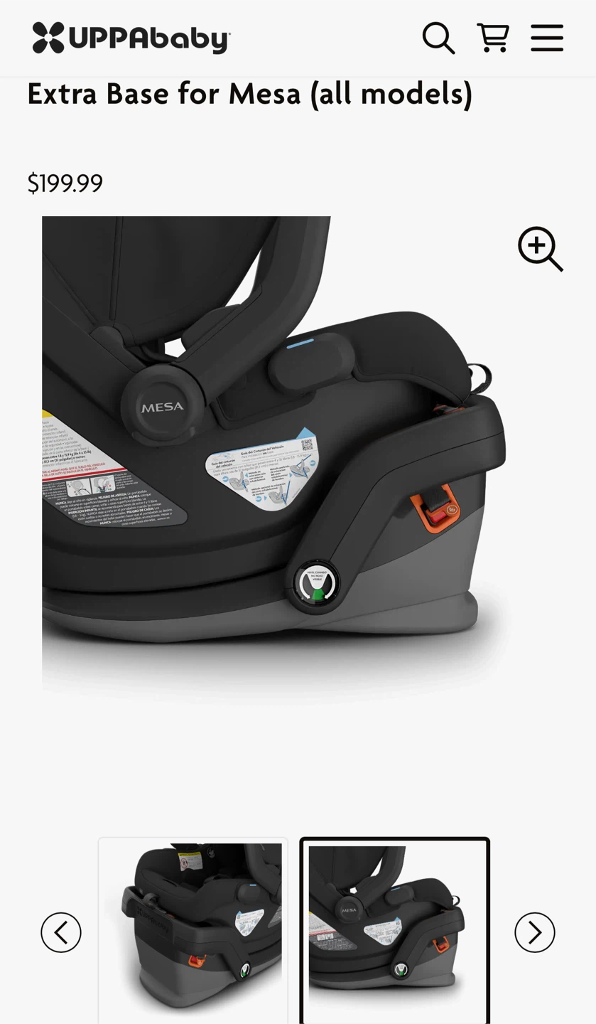 UPPAbaby MESA Infant Car Seat Base