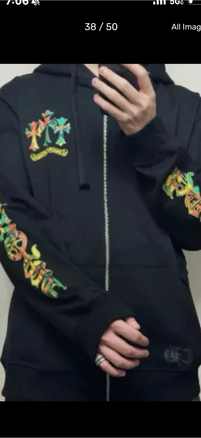 Chrome Hearts Zip Up Hoodie - photo 2
