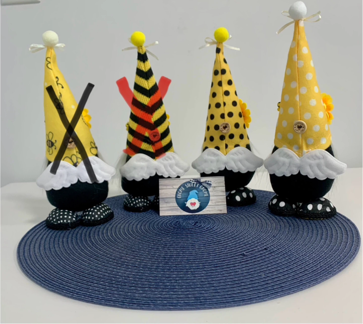 Handcrafted Bumble Bee Angel Gnomes - photo 2