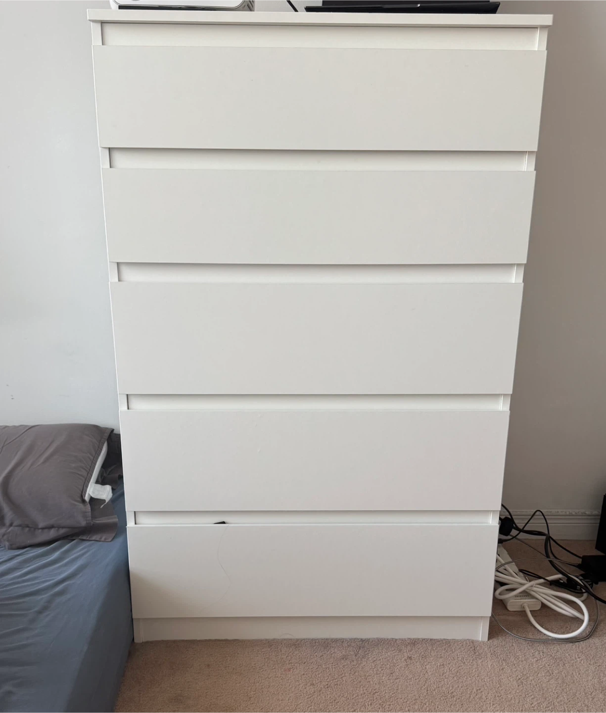 IKEA Malm 5-Drawer Dresser - White - photo 2