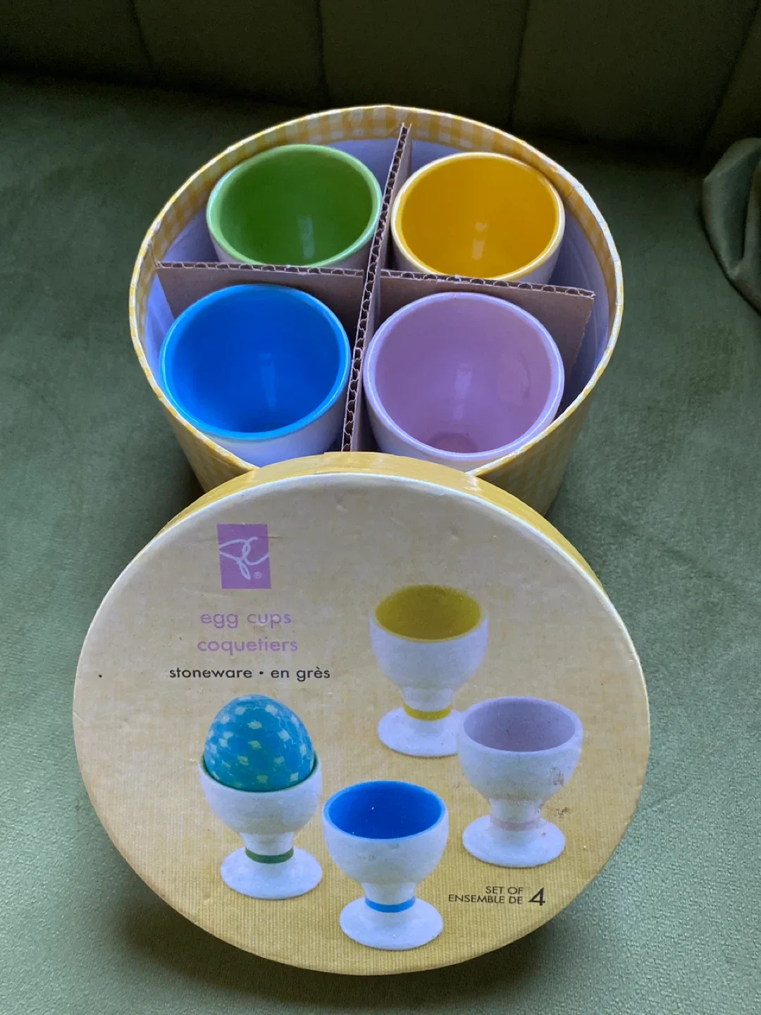 Egg Cups Coquetiers Stoneware Set of 4 image indicator(2)