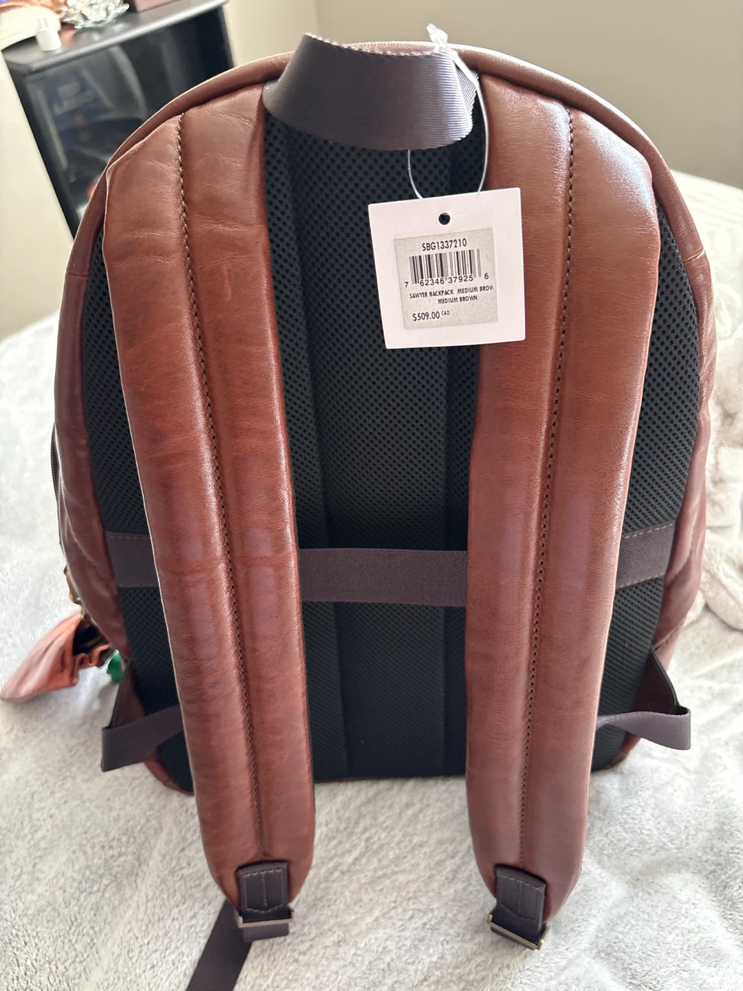 Fossil Leather Laptop Backpack - Brown - photo 3