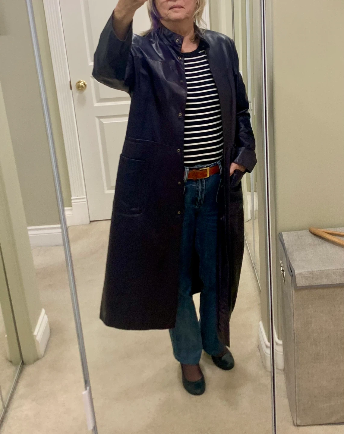 Vintage Danier Canada Leather Coat Size 10