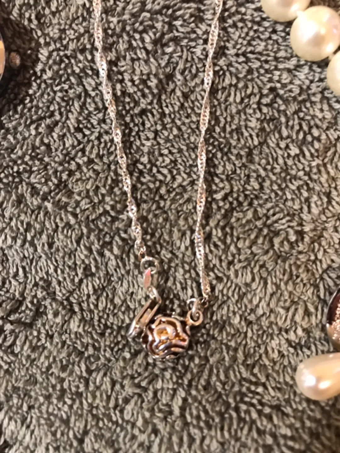 Jewelry Set: Watch, Pearl Necklace, Silver Necklace image indicator(2)