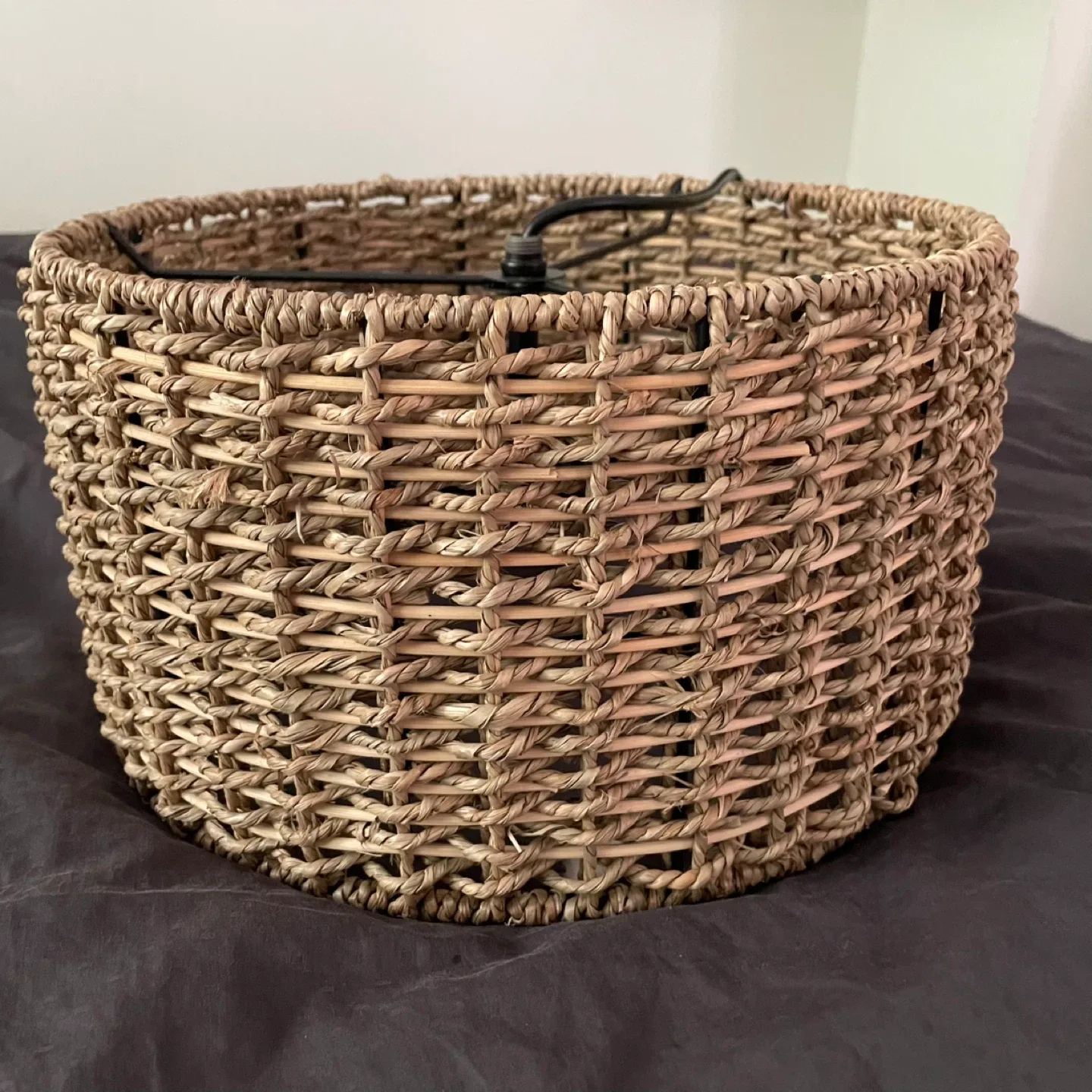 Boho Woven Rattan Ceiling Light Fixture image indicator(6)