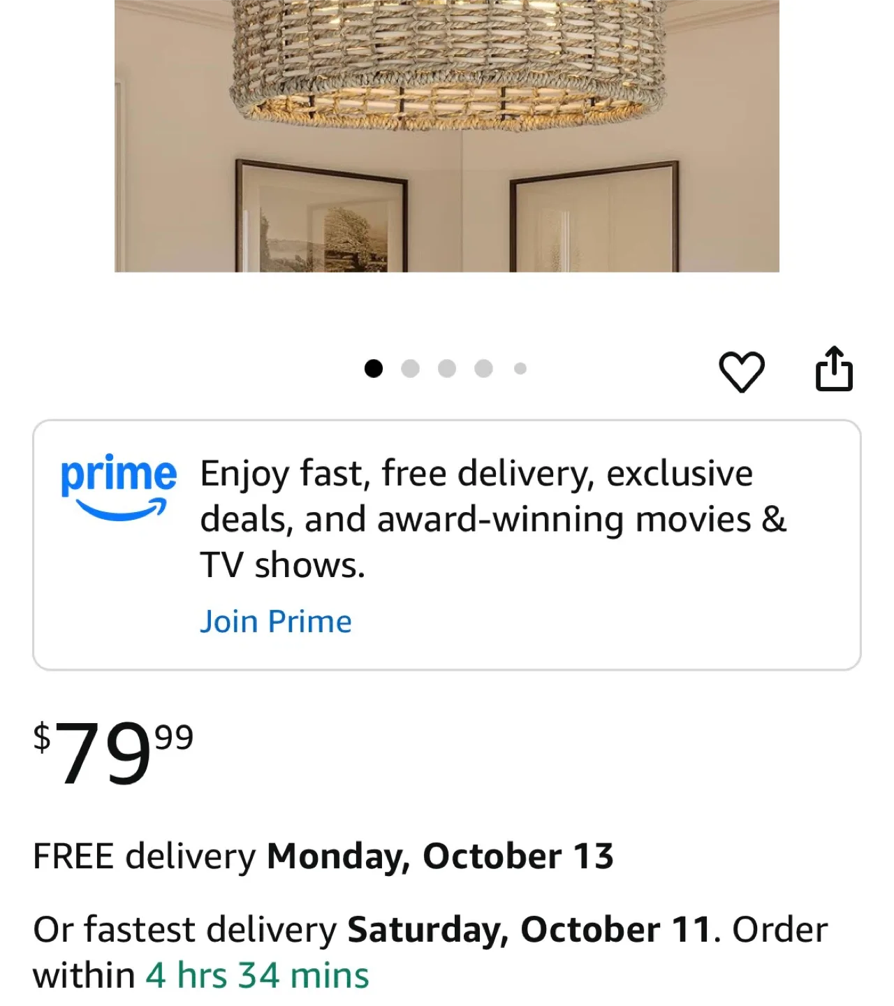 Boho Woven Rattan Ceiling Light Fixture image indicator(4)