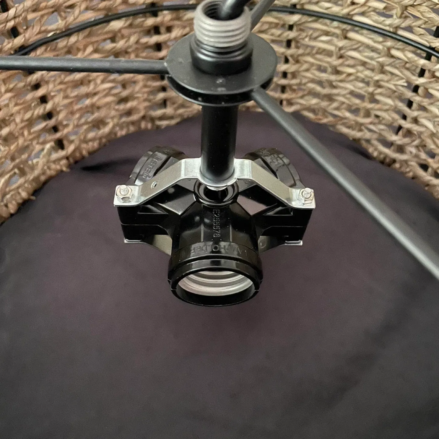 Boho Woven Rattan Ceiling Light Fixture image indicator(7)