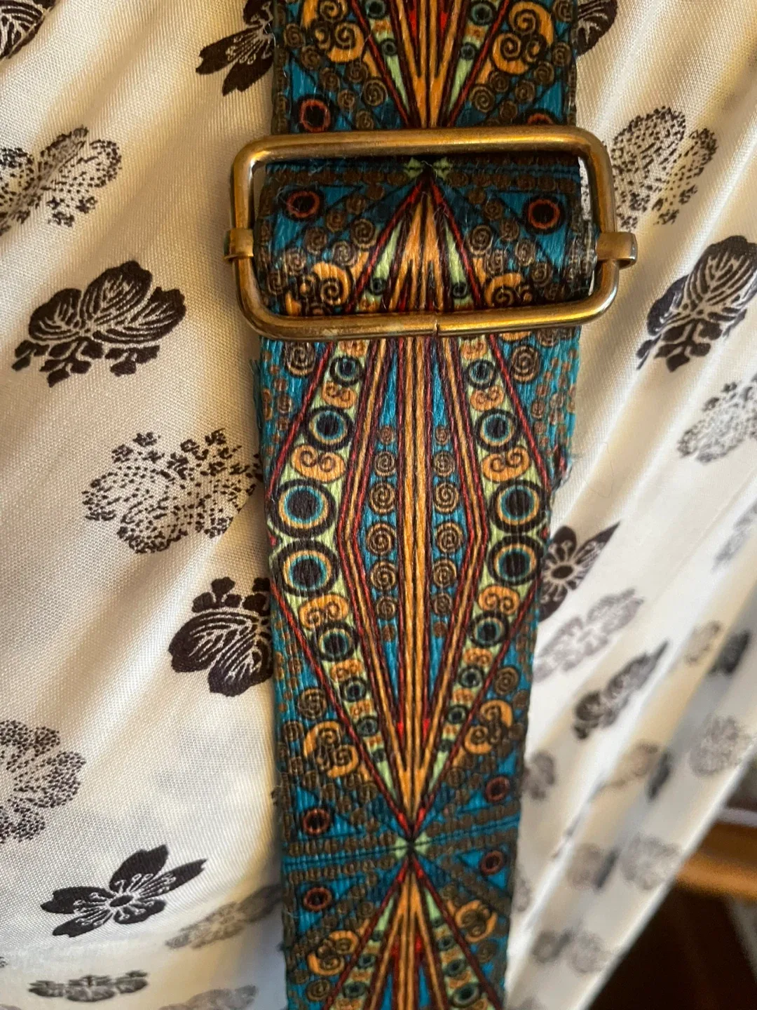 Boho Tan Faux Leather Shoulder Bag w/ Strap image indicator(3)