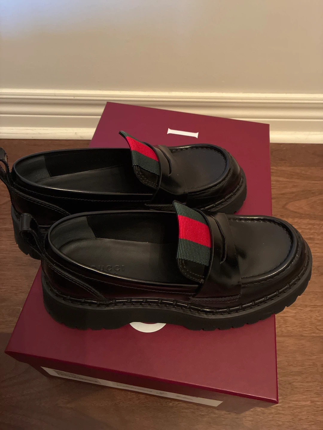 Gucci Spice Lux Black Loafers Size 36+