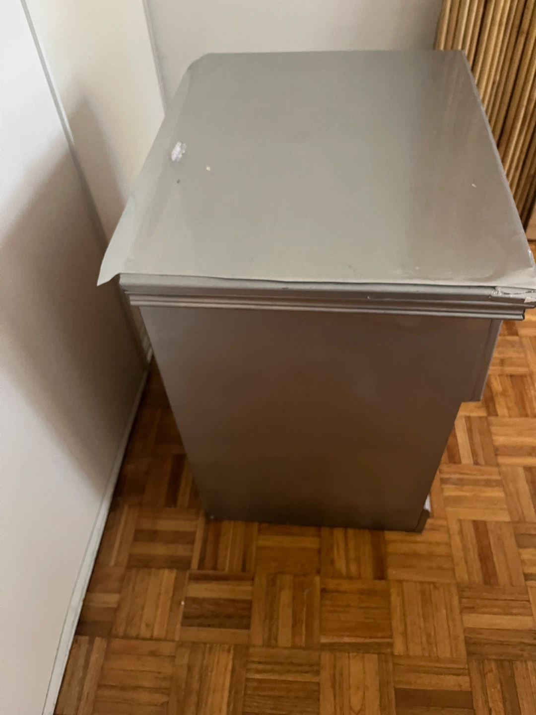Nightstand, dresser, drawer, silver with match - photo 3