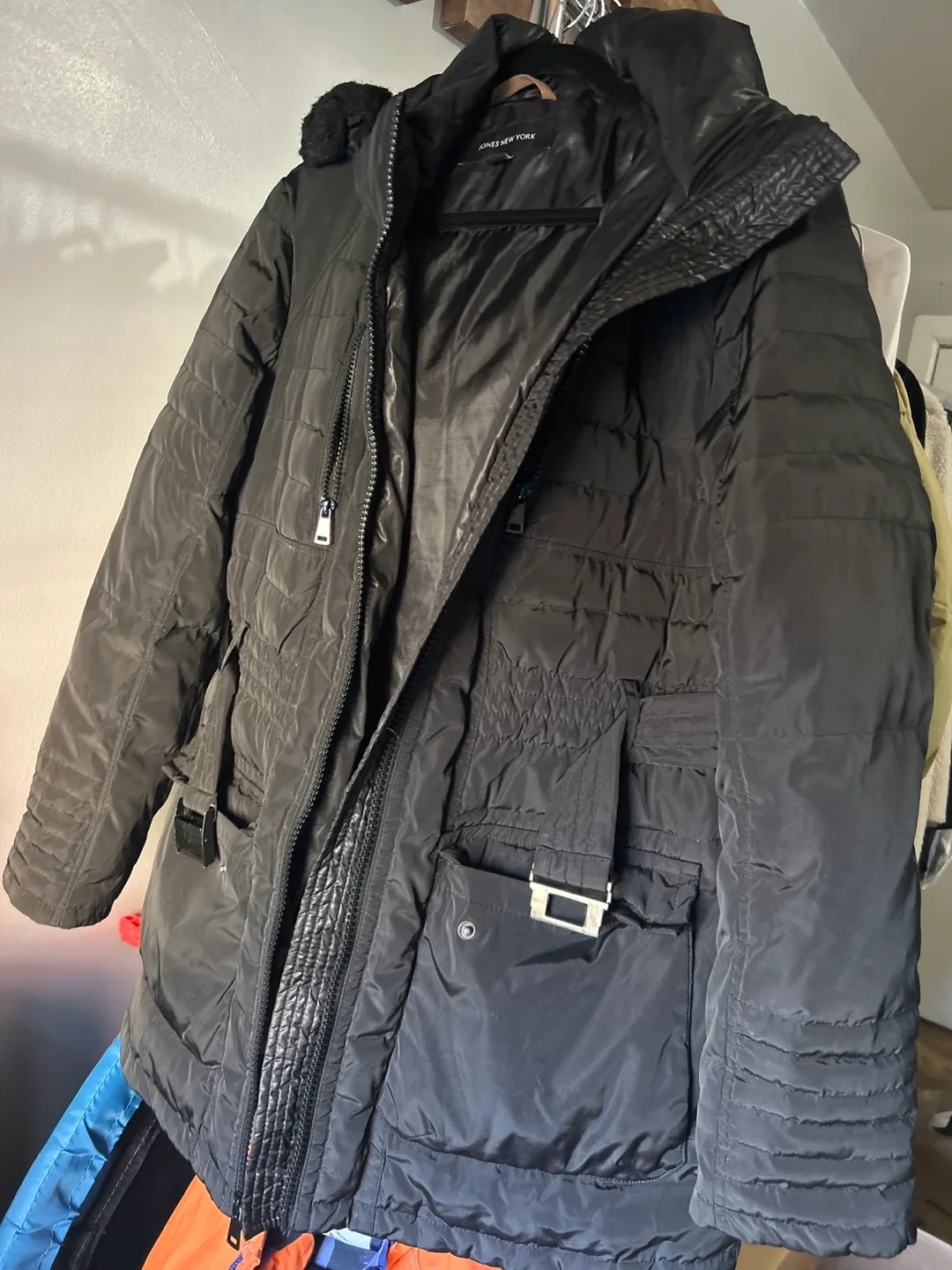 Jones New York Black by Puffer Coat - Size M thumbnail