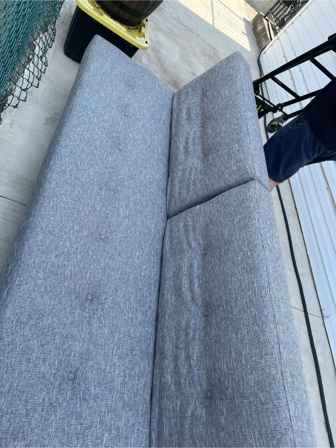 West Elm Gray Futon Sofa Bed - photo 2