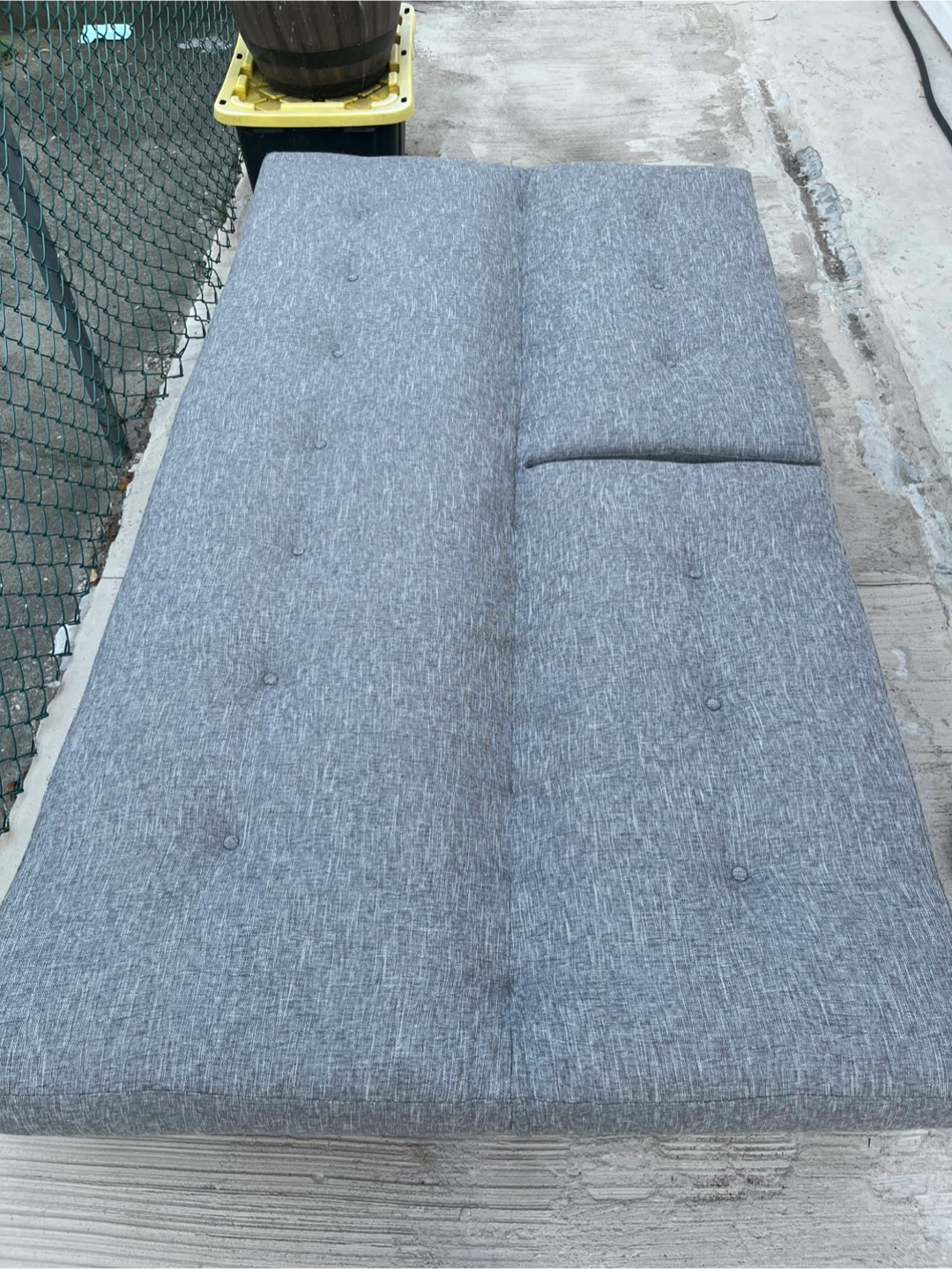 West Elm Gray Futon Sofa Bed - photo 5