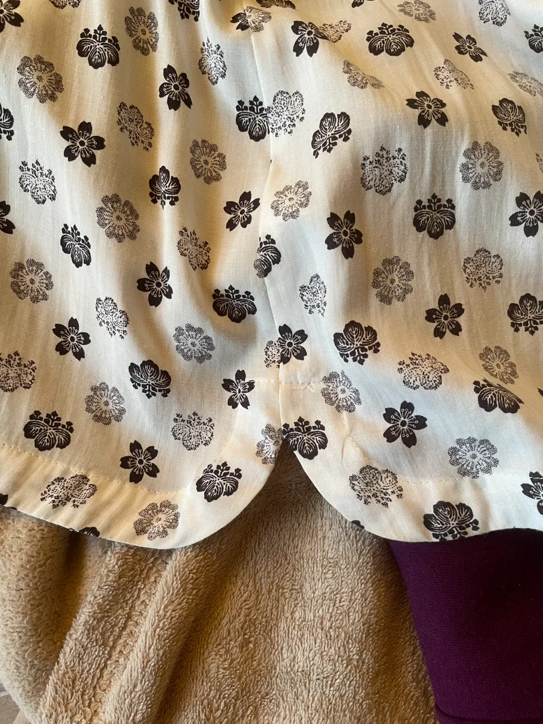 White with Black Floral Print Dress image indicator(5)