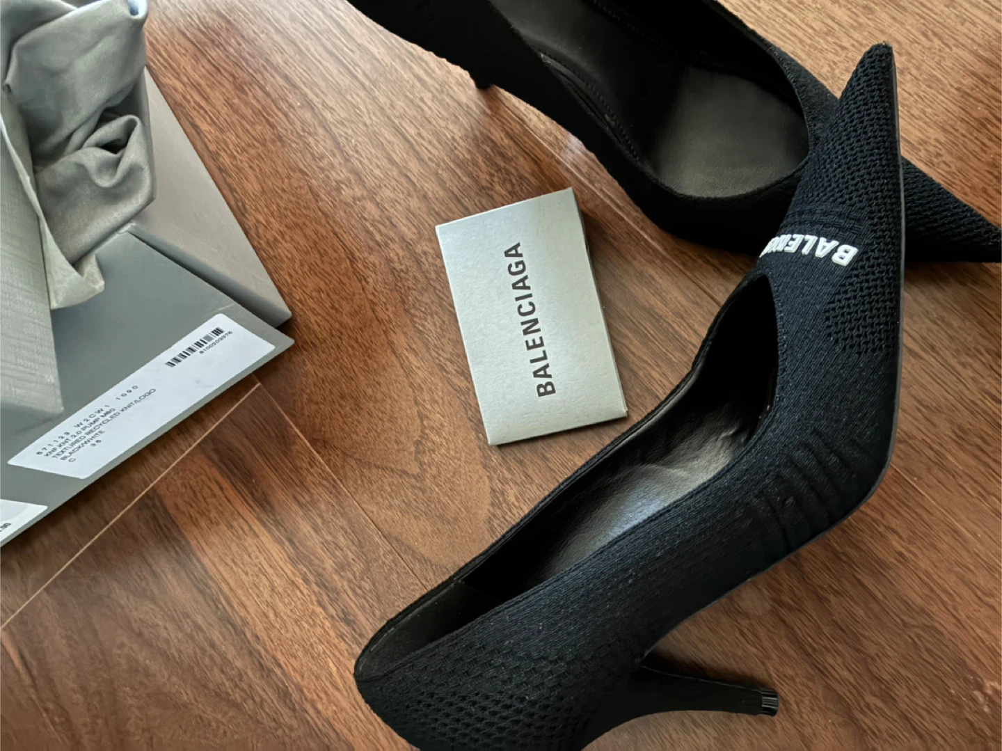 Balenciaga Knit 2.0 Pump M80 Black/White - Size 36 - photo 3