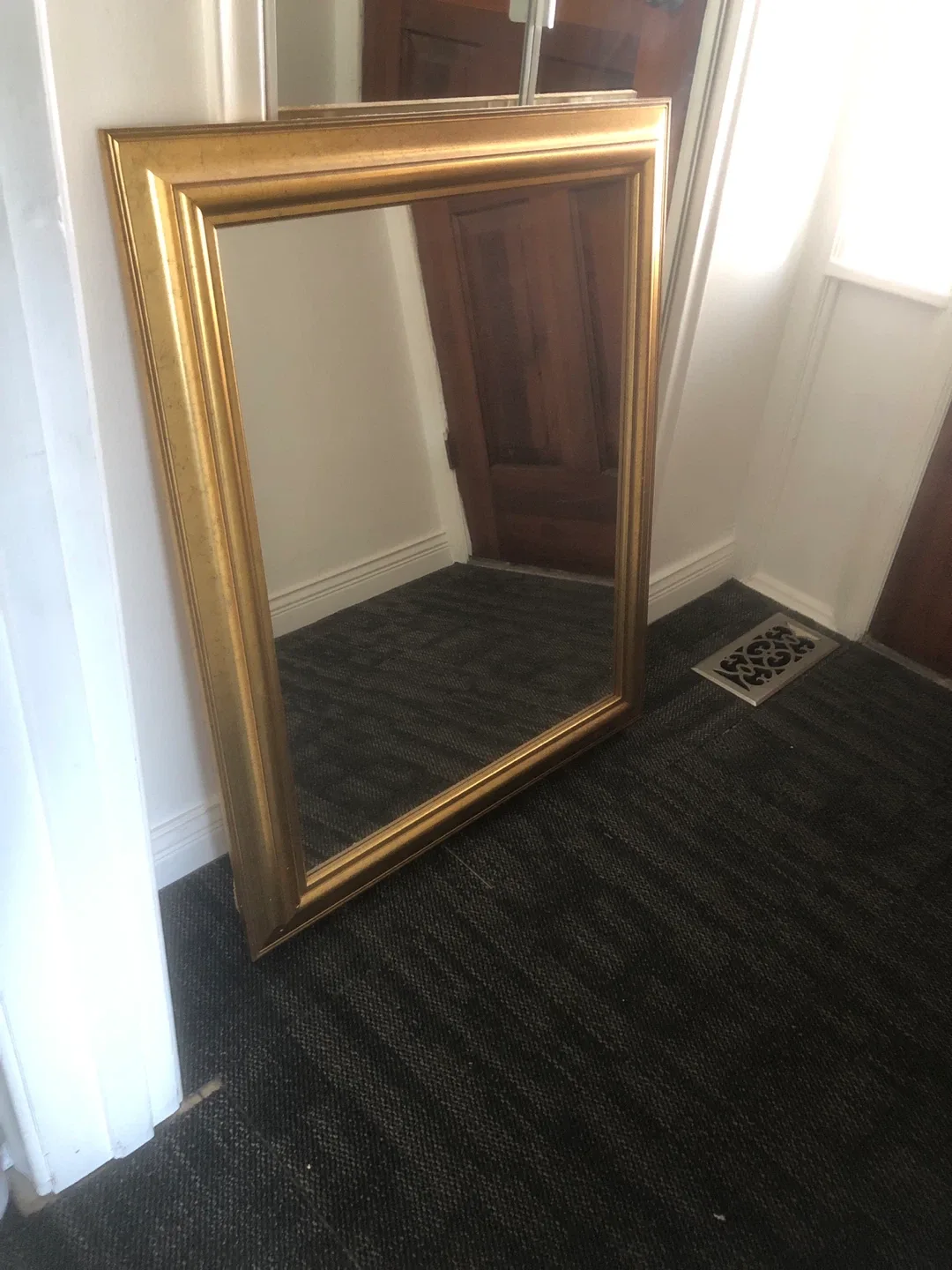 Lijue Collection Gold Framed Mirror thumbnail