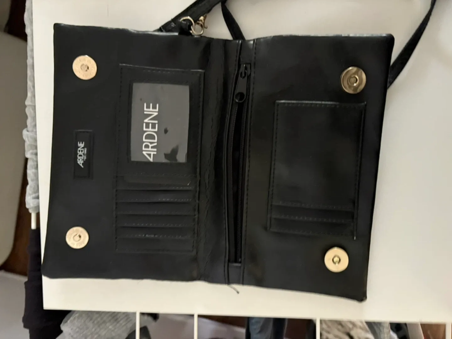 Ardene Black Wallet Crossbody Bag image indicator(3)