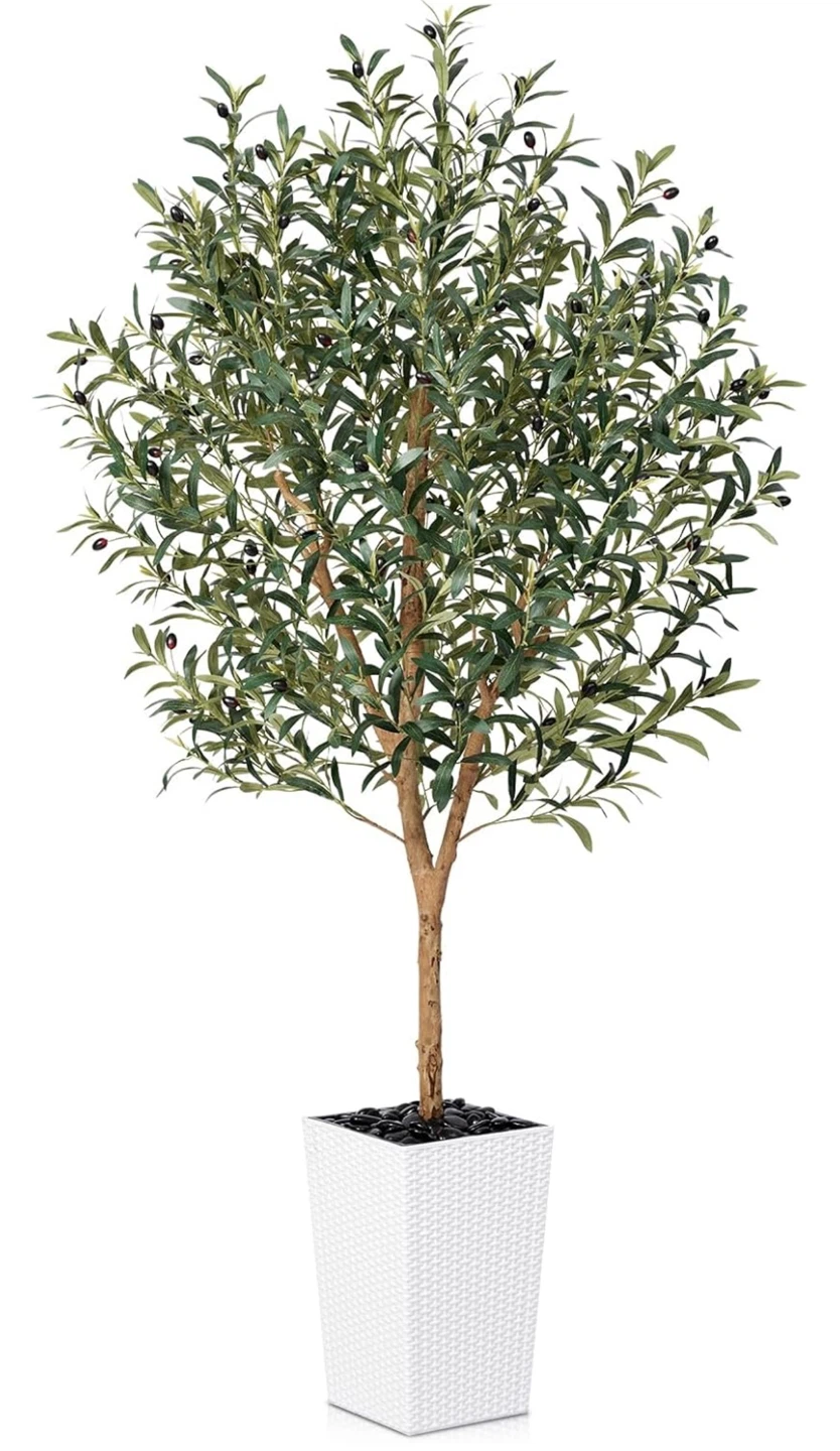 Faux Olive Tree in Pot - 6ft Tall