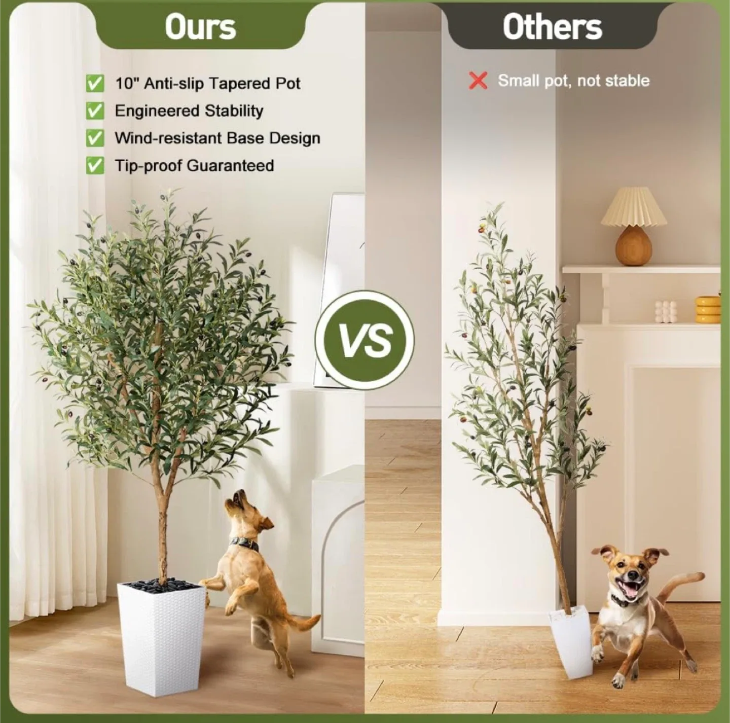 Faux Olive Tree in Pot - 6ft Tall image indicator(10)