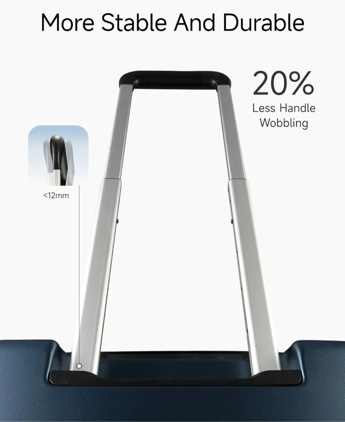 LuggageX Hardside Suitcase - Grey 28 inch image indicator(3)