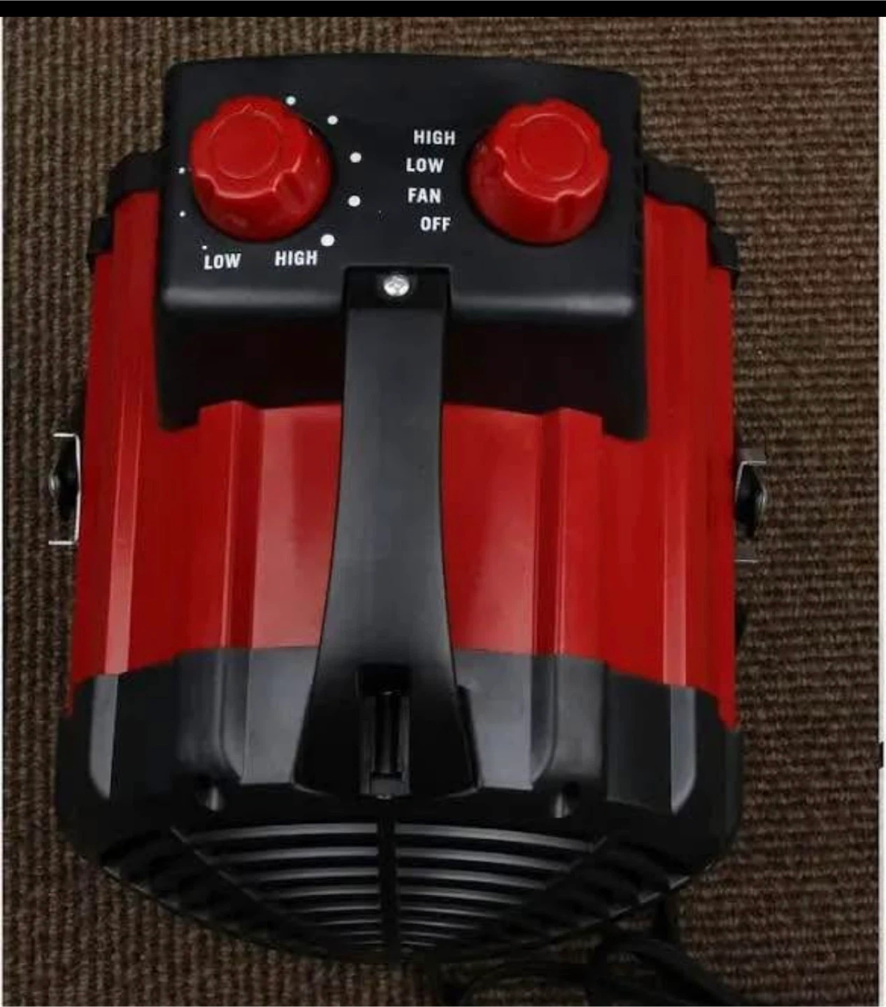 Red & Black Portable Space Heater - photo 2