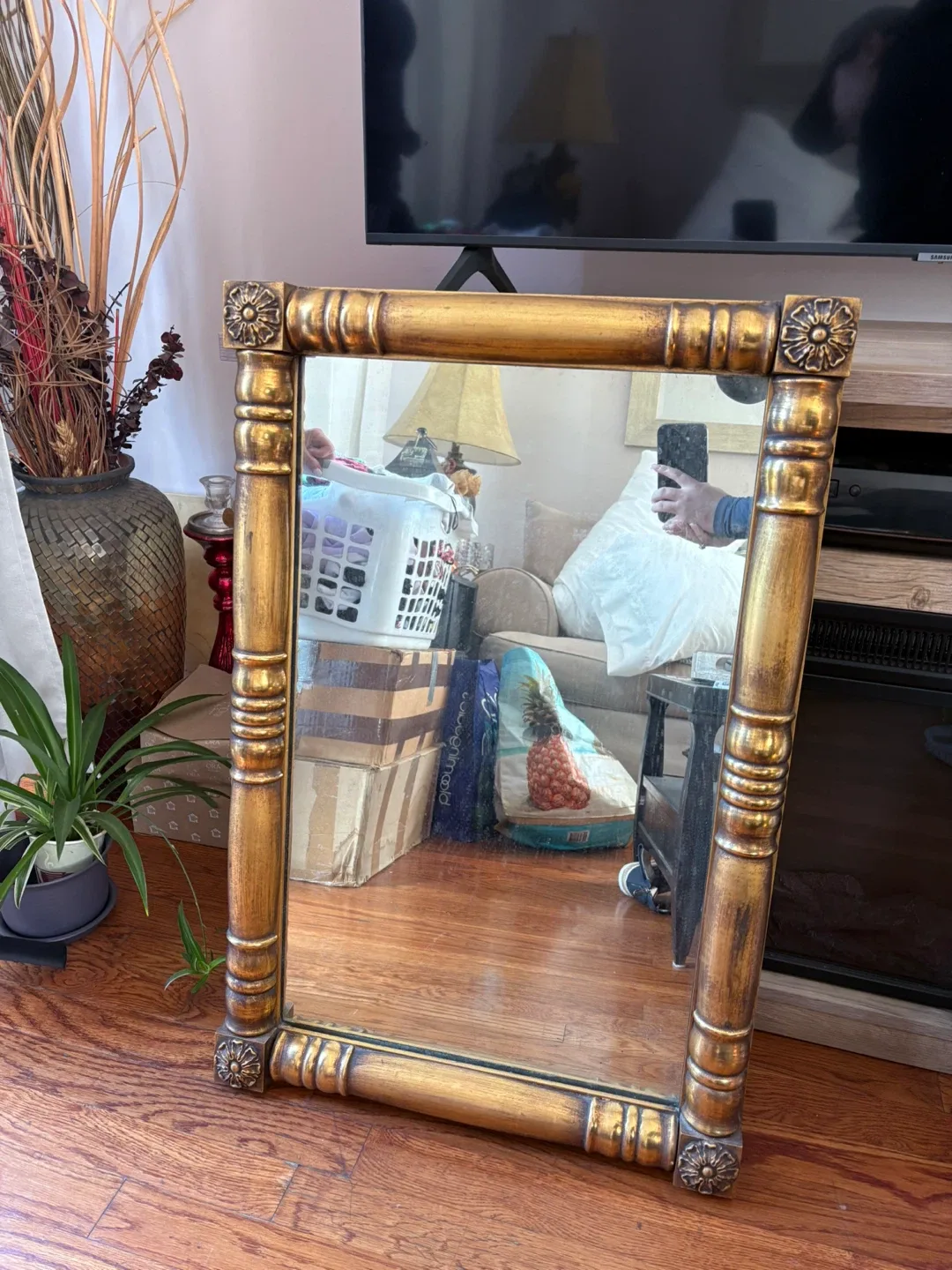 Antique Gold Framed Mirror
