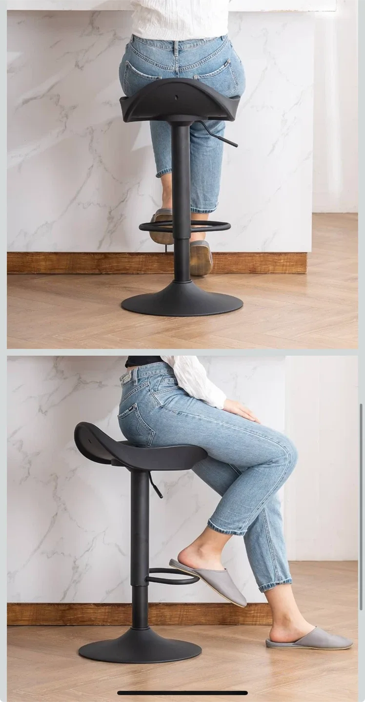 Black Faux  Bar Stool image indicator(2)