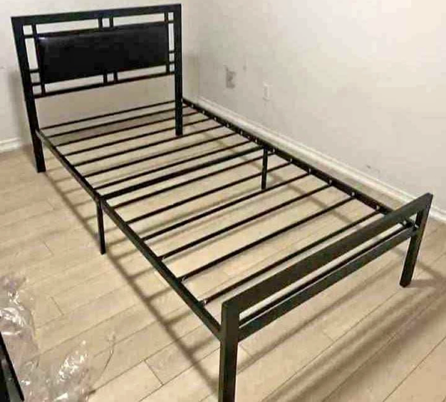2  Black Metal Twin Bed Frame