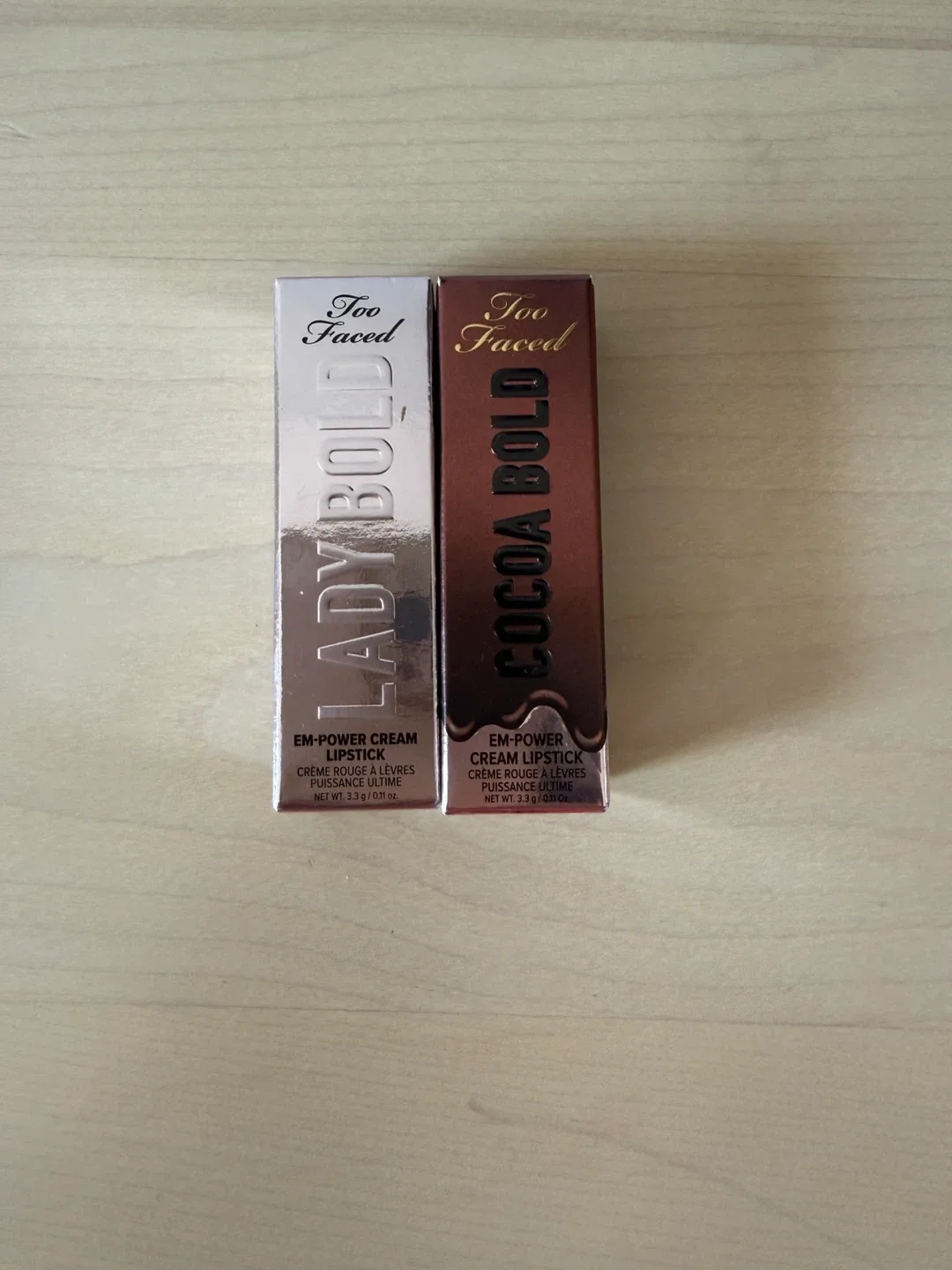 Too Faced Lady Bold & Cocoa Bold Lipsticks 10$ each thumbnail