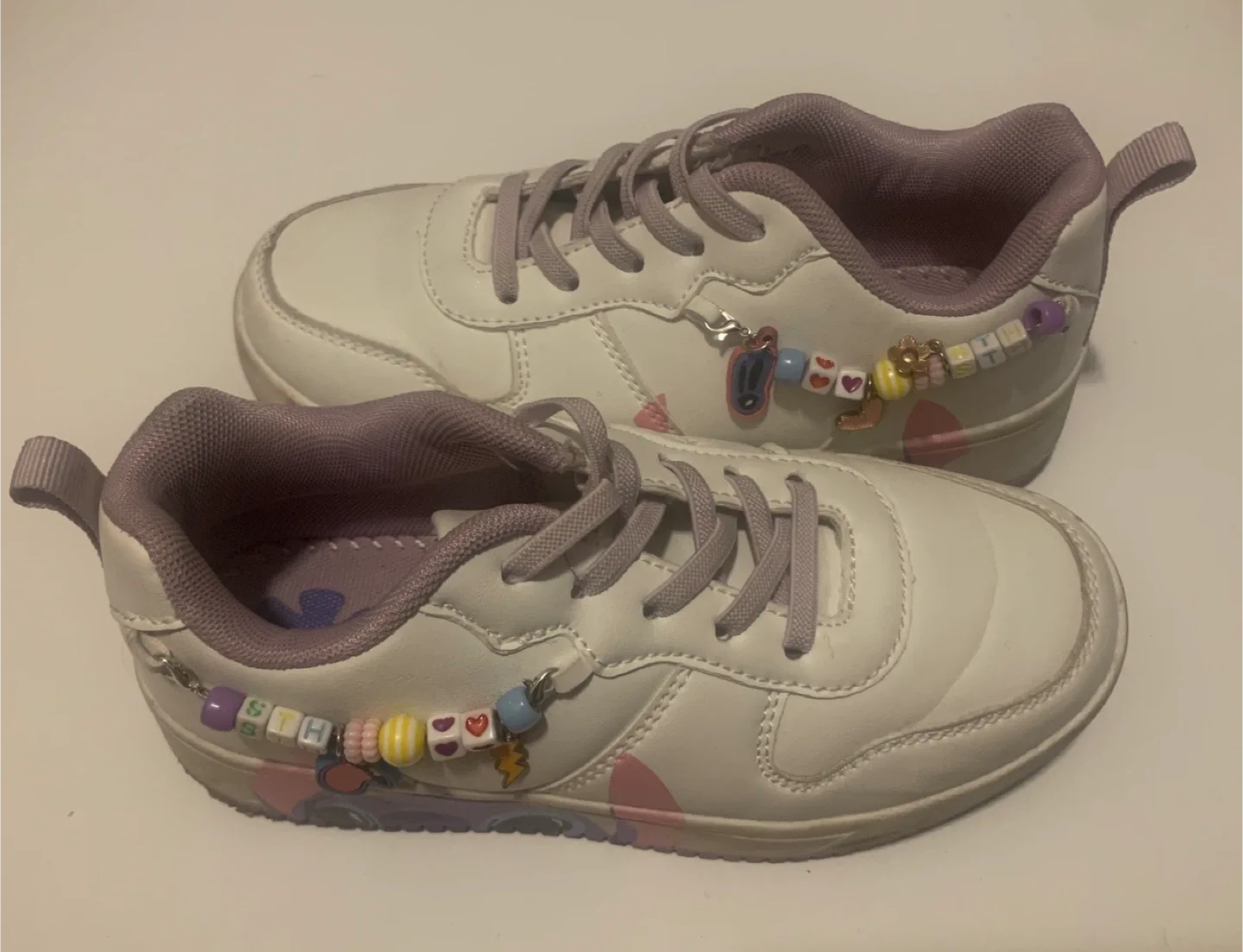Stitch Sneakers with Beaded Charms thumbnail