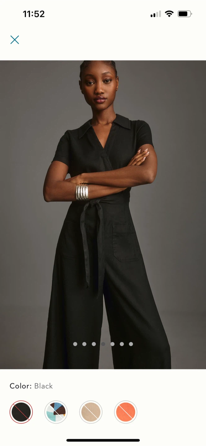 BNWT Anthropologie Colette Linen Jumpsuit 0 - photo 4